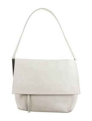 celine clasp bag white|Celine bag shoulder.